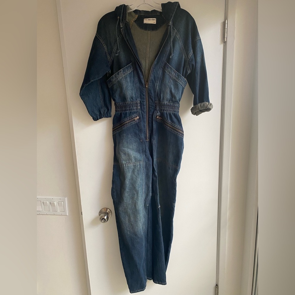 We The Free Coverall Hooded Denim